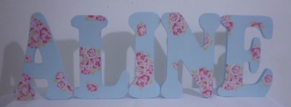 Letras em floral