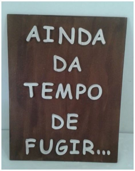 Placa para entrada da noiva