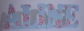 Letras em floral