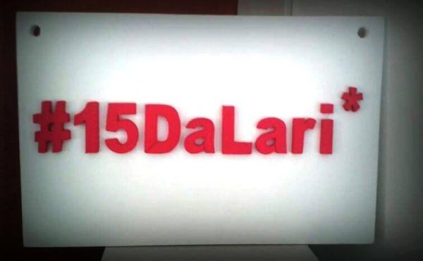 Placa para cadeira da aniversariante